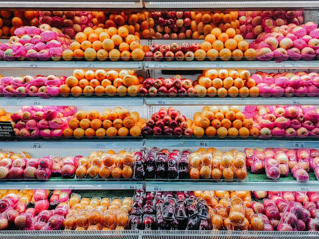 fruits in supermarket