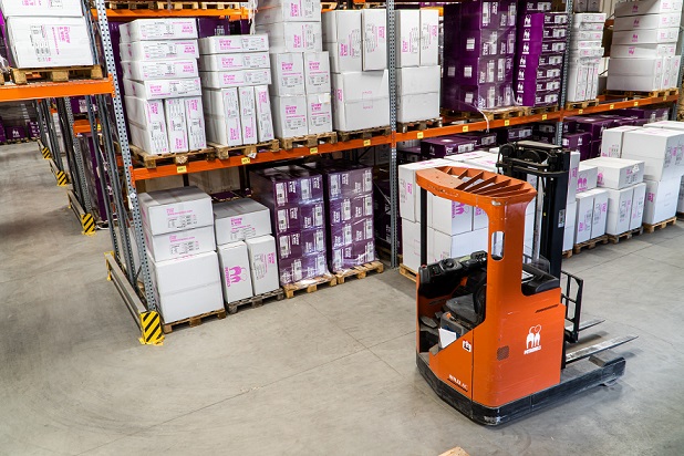 shelves in warehouses